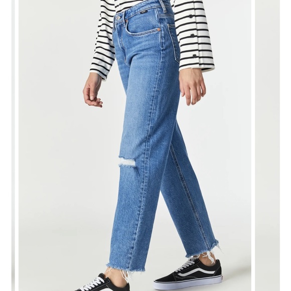 Mavi Barcelona cropped kick flare in Dark Acid wash Sz 24 - Picture 5 of 8